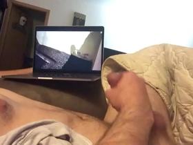 Jerking off and watching porn