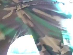 Military masturbating big black penis until orgasm - communitydick4u