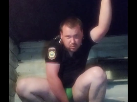 A lost argument at work ended with the loss of anal virginity for a russian policeman.