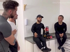 Orgy with my midget friends we break the ass of a young man