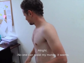 Cute twink gets his tight ass stretched wide open by a big cock for some cash - dirty scout 248