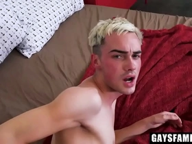 Teen fucked by his big in parent's absence
