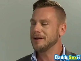 Hunky daddies hans berlin and rocco steele anal fuck in 3way