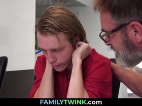 Nervous boy corrupted by his muscular step father - skylar hill, kristofer weston