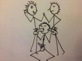 Short stickman animation of a young fit man giving two guys a blowjob fun stop motion cartoon by a55b4nd1t