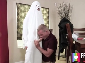 Grandpa's ghost costume joslyn james, marcus london