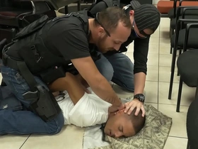 Gay patrol - five o bust into barbershop and shake down black suspect