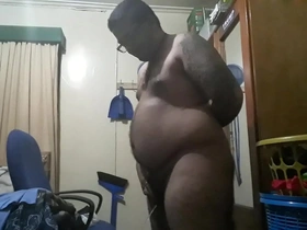 Brij pisses in his bedroom