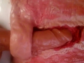 Animated clay motion movie of really close up fucking, internal anal fucking video showing what really happens to your insides when a large cock fucks your ass with every detail shown and large creamy cum shot