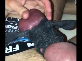 My cock roped tight