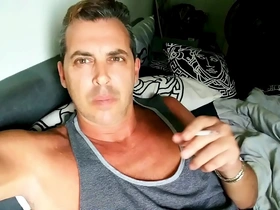 My straight buddy hunk step dad cory bernstein aka cory the model busted in leaked male celebrity cock sextape masturbating ! jerking shaved big cock, smoking , fingering ass, huge cum shot ! free gay porn
