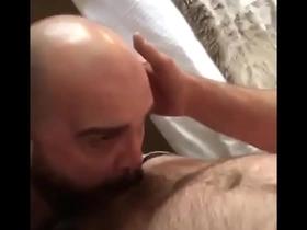 Blowing a hairy flight attendant